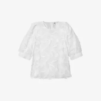 Блузка Marla из органического хлопка с контрастной вышивкой Twist & Tango, белый