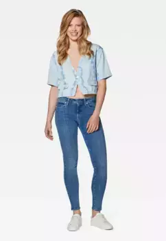 Блузка Mavi с длинными рукавами "ЛИДИЯ", рубашка из мвитерранского денима, цвет Indigo Batik