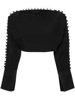 Блузка Mila Taller Marmo, черный