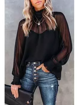 Блузка Milan Kiss, черный