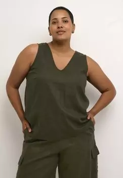 Блузка Mille Kaffe Curve, зеленый