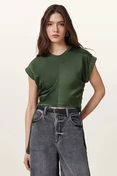 Блузка MIRA из сатина Allsaints, зеленый