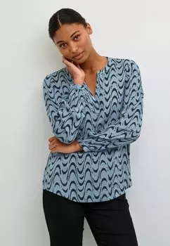 Блузка MIRA PRINTED Kaffe, цвет faded denim graphic print