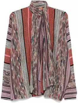 Блузка Missoni с шарфом, серебряный