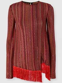 Блузка Missoni Zigzag, красный