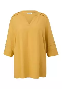 Блузка Mit Biesenfalten Triangle, темно-желтый