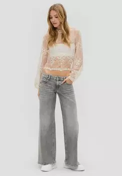 Блузка Mit Muster QS, белая