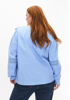 Блузка Mit Ruffles Und Trim Zizzi, спокойствие