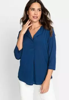 Блузка MIT V-AUSSCHNITT Olsen, цвет dunkelblau