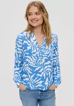 Блузка MIT V-AUSSCHNITT s.Oliver, цвет royalblau