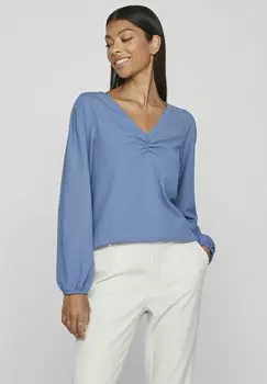 Блузка MIT V-AUSSCHNITT VILA, темно-синий