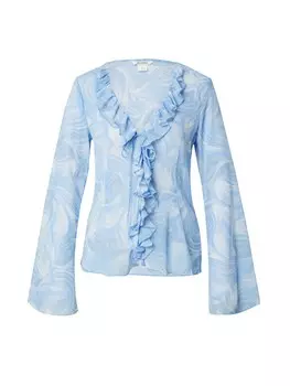 Блузка Monki, светло-синий
