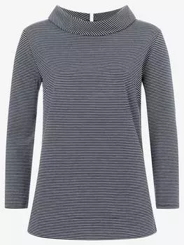 Блузка More & More, темно-синий/белый