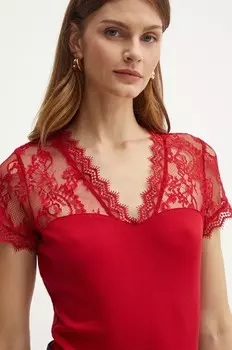 Блузка Morgan DLAMI, гранатовый