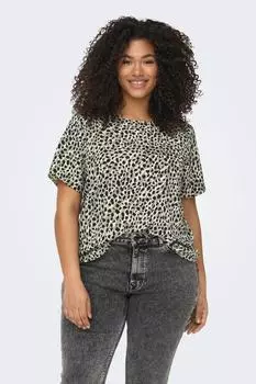 Блузка Морская трава Only Carmakoma, разноцветный