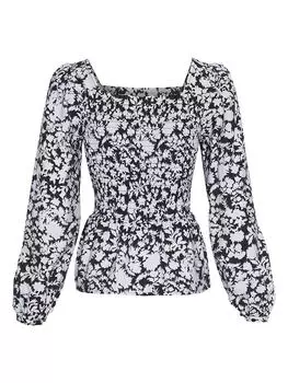 Блузка MOSS COPENHAGEN, черный/белый