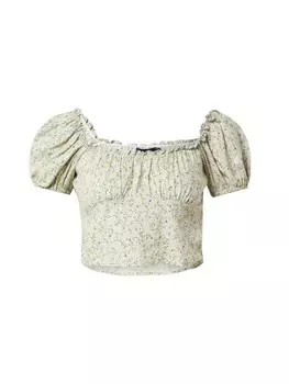 Блузка Motel Ribei, цвет Green/Light green