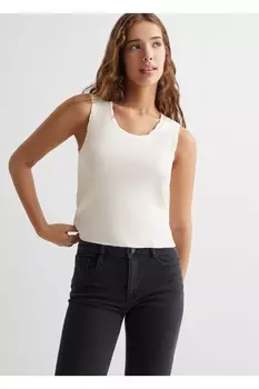 Блузка на бретелях Mango, белый