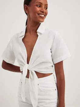 Блузка NA-KD, белый