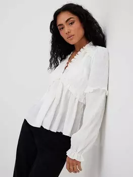 Блузка NA-KD, белый