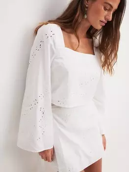 Блузка NA-KD Blouse, белый