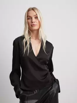 Блузка NA-KD Blouse, черный
