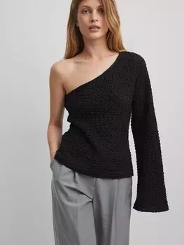 Блузка NA-KD Blouse, черный