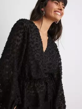 Блузка NA-KD Blouse, черный