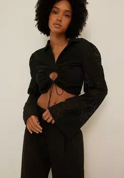 Блузка NA-KD, черный