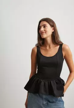 Блузка NA-KD, цвет black