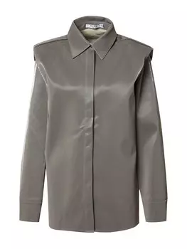 Блузка NA-KD, цвет Silver grey