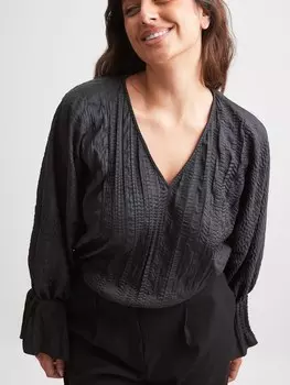 Блузка NA-KD, темно-серый