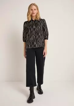 Блузка на пуговицах 3/4-ARM PRINT IRREGULAR LANIUS, черный