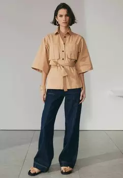 Блузка на пуговицах 3/4 SLEEVE UTILITY Next, бежевый