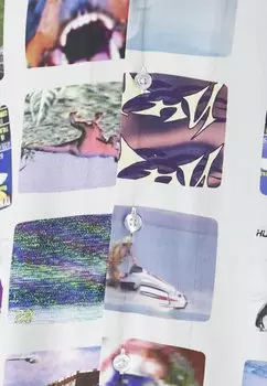 Блузка на пуговицах 500 Channels Resort Unisex HUF, мультиколор