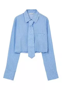Блузка на пуговицах A RIGHE Calliope, светло-голубой