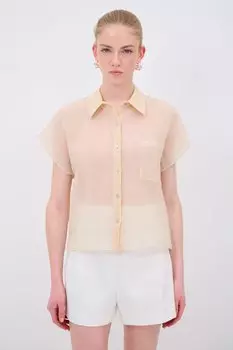 Блузка на пуговицах adL, бежевый