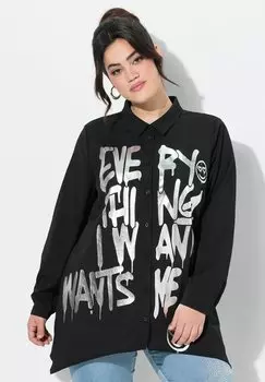 Блузка на пуговицах Angel of Style, черный