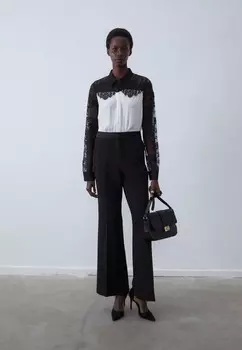 Блузка на пуговицах Anna Field, белый/черный