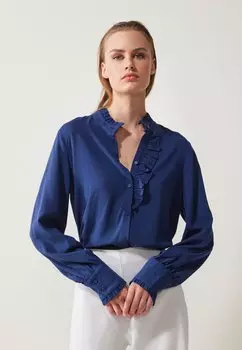 Блузка на пуговицах Anna Field, темно-синий