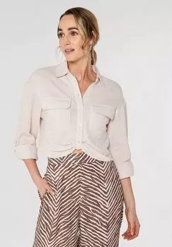 Блузка на пуговицах Apricot, молочный