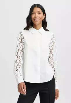 Блузка на пуговицах b.young, кремовый