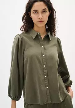 Блузка на пуговицах BALLARII InWear, оливковый