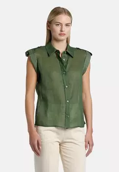 Блузка на пуговицах BANCHIERE Luisa Spagnoli, темно-зеленый
