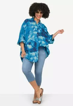 Блузка на пуговицах BATIKMUSTER Angel of Style, синий