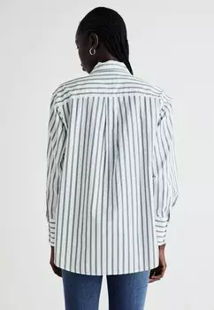Блузка на пуговицах BIG STRIPES BIG CUFF BIG COLLAR GAP, черный