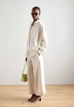 Блузка на пуговицах Blouse Long Shape Long Volume Sleeves Chest Pocket Marc O'Polo, темно-синий