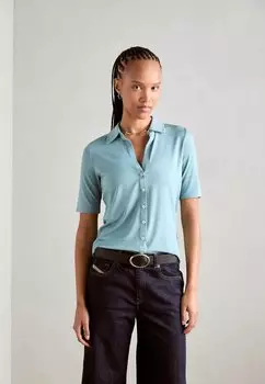 Блузка на пуговицах Blouse Short Sleeve Classic Fit Marc O'Polo, нежно-бирюзовый