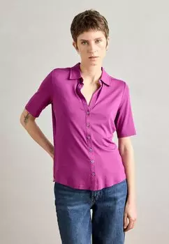 Блузка на пуговицах BLOUSE SHORT SLEEVE CLASSIC FIT Marc O'Polo, цвет Fresh Berry