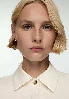 Блузка на пуговицах BOTON-H Mango, кремовый